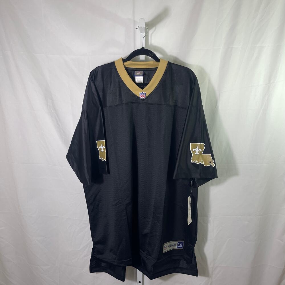 NWT New Orleans Saints HOF Vintage Pro Line Jersey    - Mens Size 2XL - Black